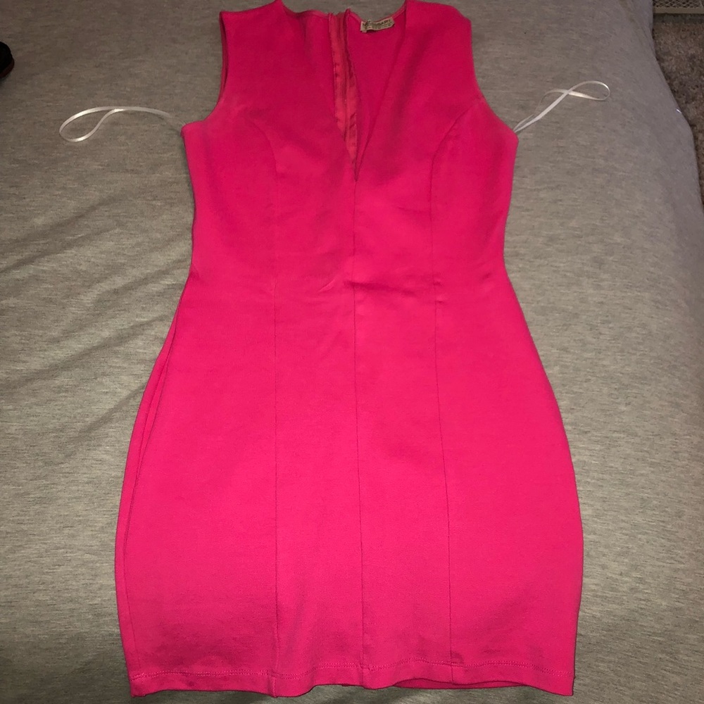 V Neck Bodycon Dress